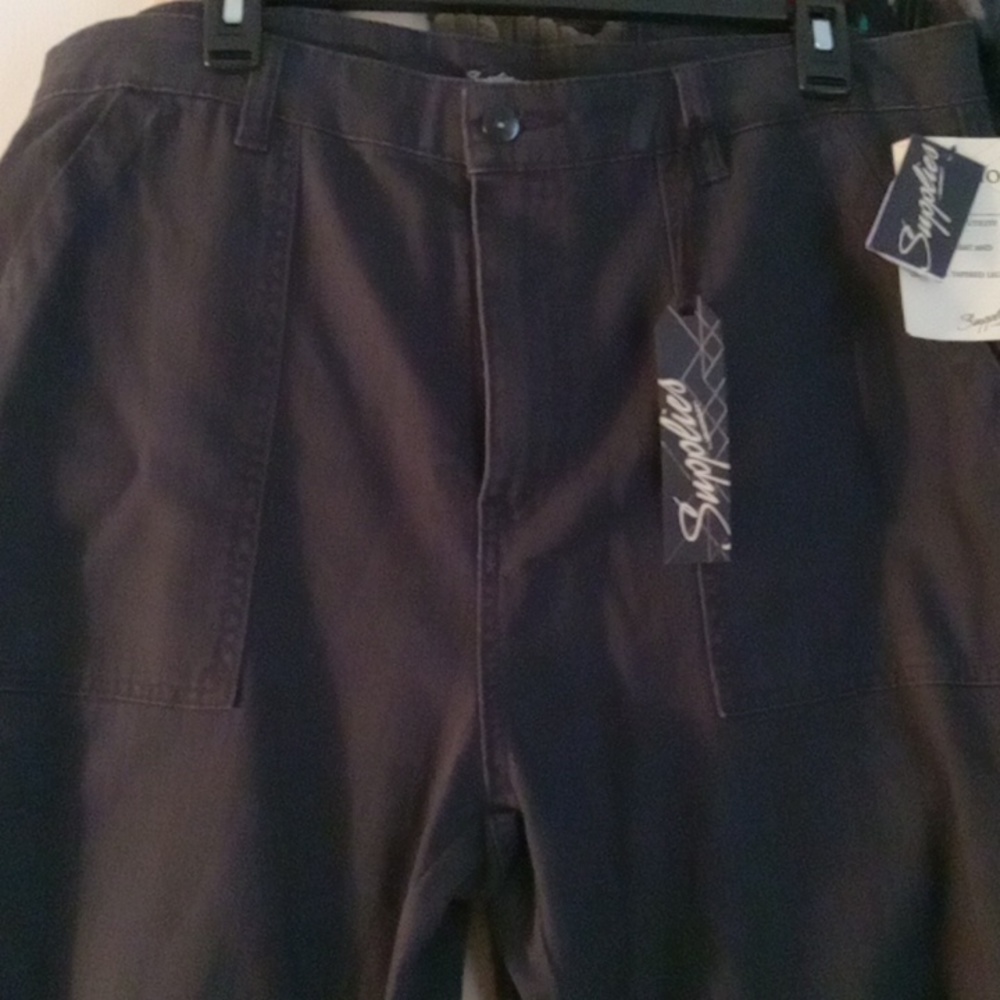 Supplies by UB Workshop Peg Herringbone Pants Plus Sz 16 NWT GRAY - Picture 3 of 10